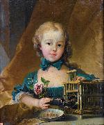 Francois Boucher Playing with a Goldfinch oil painting